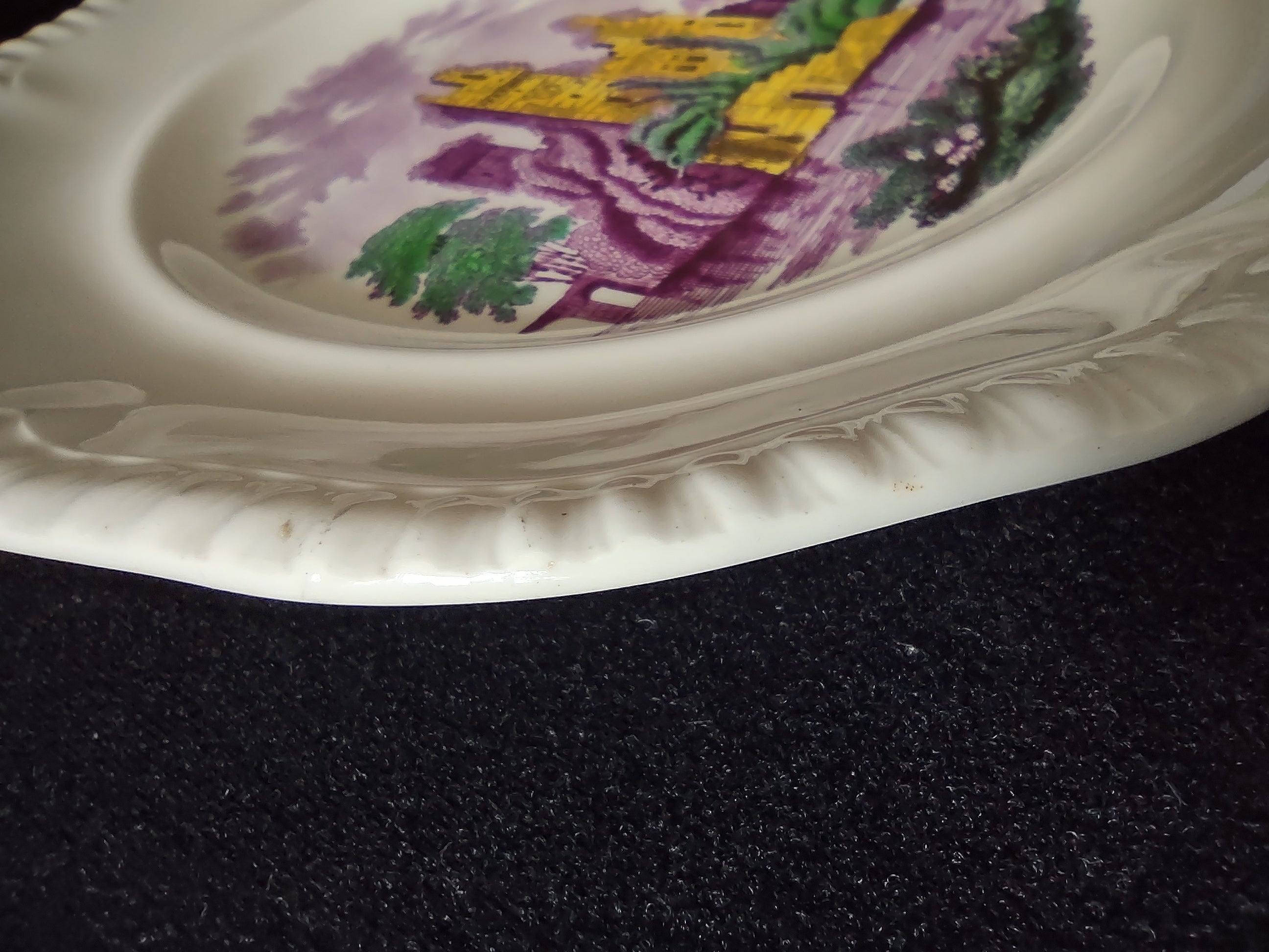 Vintage Copeland Spode Campagna Plate Castle Gadroon Edge (Lot 5740)