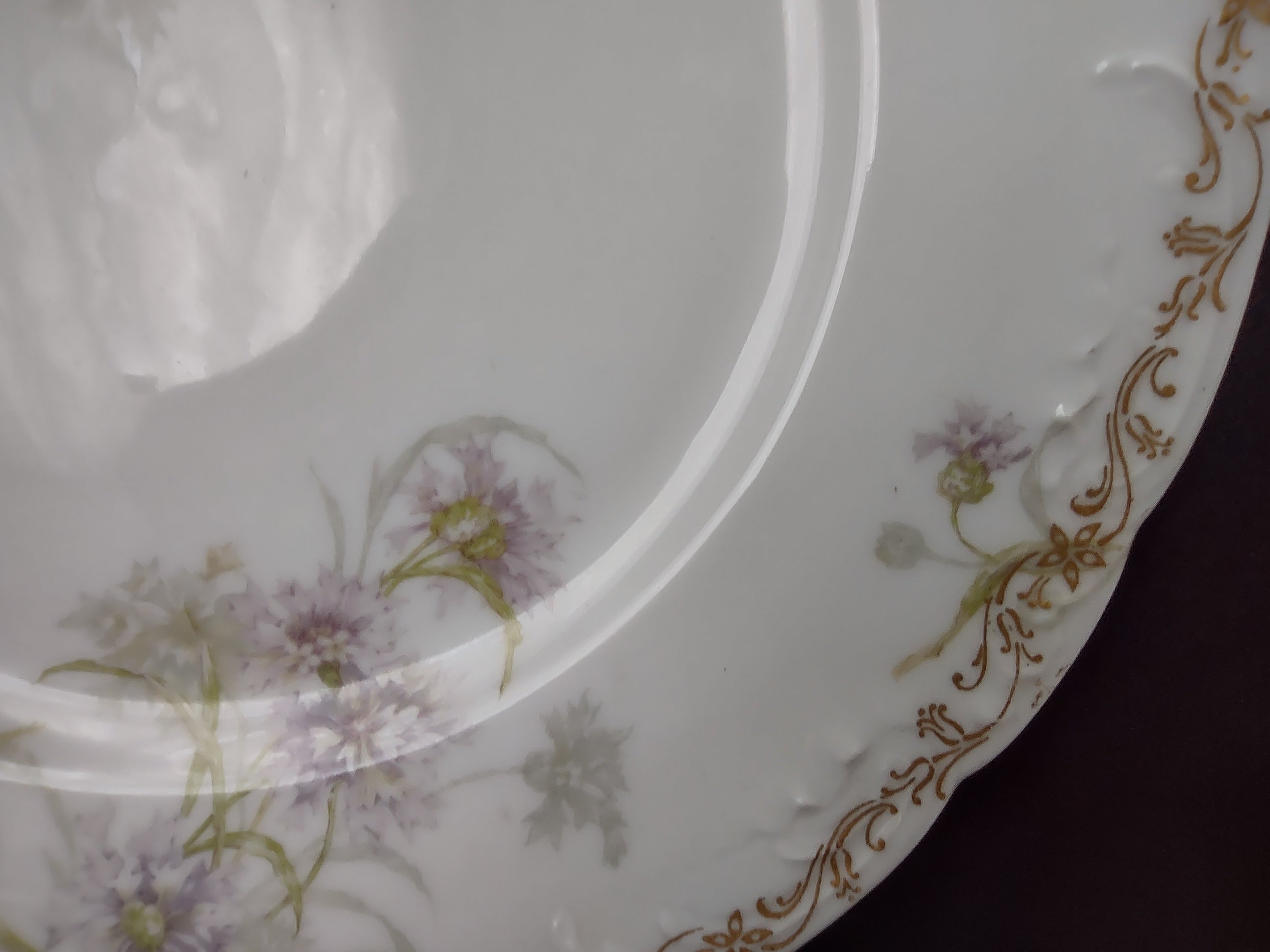 Haviland Limoges Dinner Plate Cornflower French Chic (lot 992)