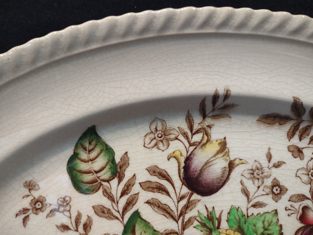 Vintage Johnson Pomona Windsor Ware Serving Platter England Ironstone (lot 5606)