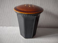 Vintage MCM Ironstone Amber Octagon Salt or Pepper Shaker (lot 5000)