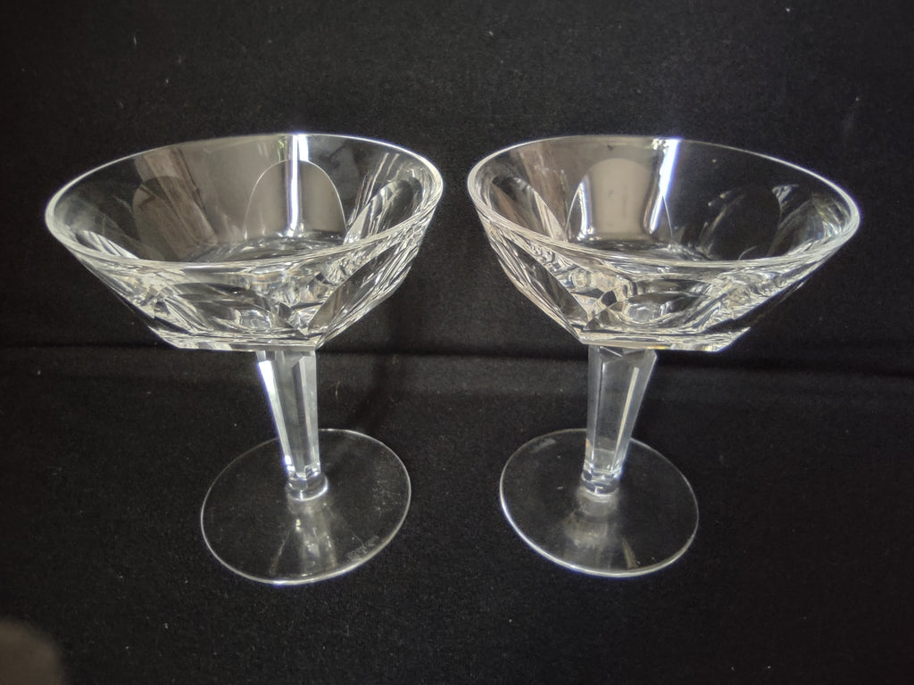 Set of 2 Vintage Waterford Sheila Champagne/Tall Sherbet 4 - 3/4" Tall (lot 2736