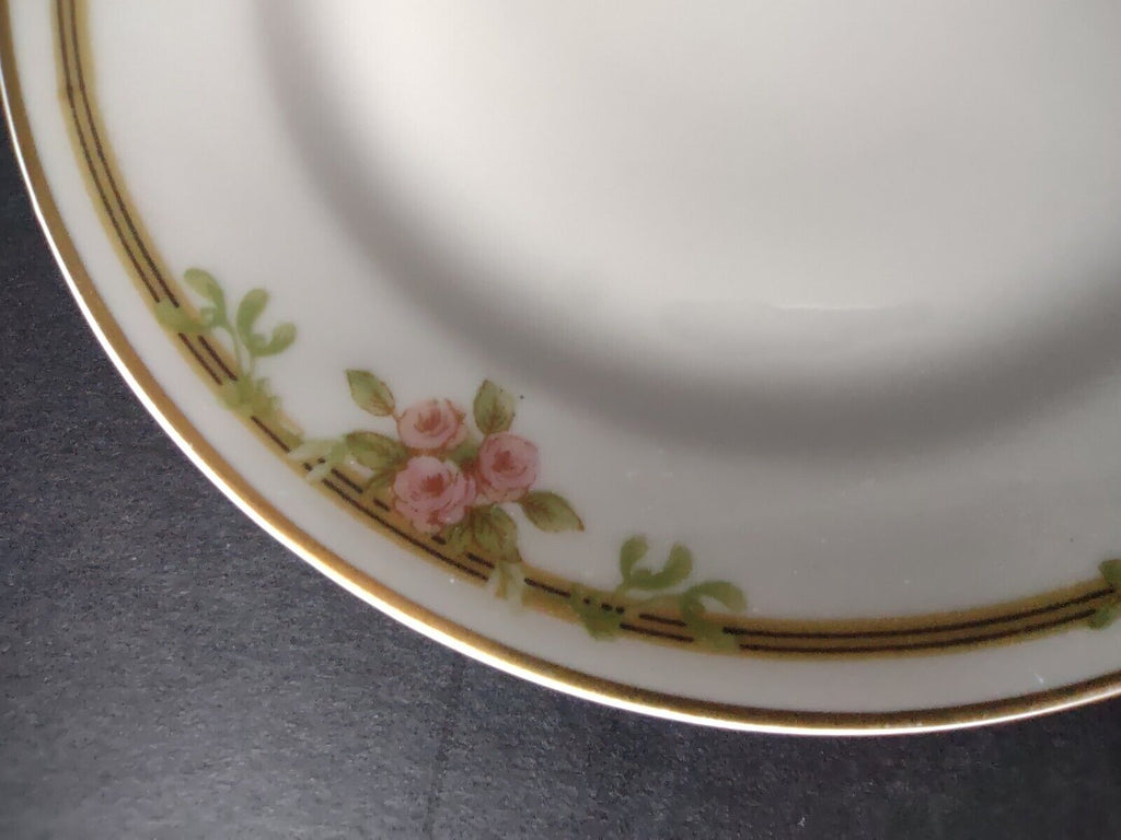 Haviland Limoges Schleiger 625 A Red Rose 2 x Bread Butter Plate 6-1/4" (lot 538
