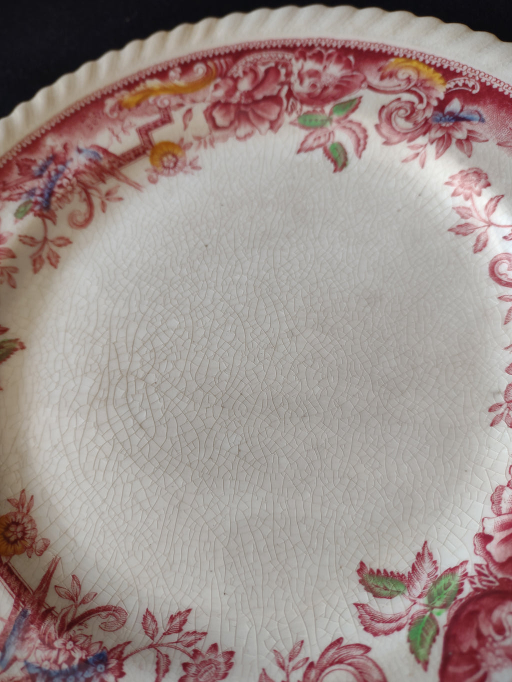 Vintage Johnson Brothers Luncheon Plate Ironstone Devonshire Pink (Lot 5672)