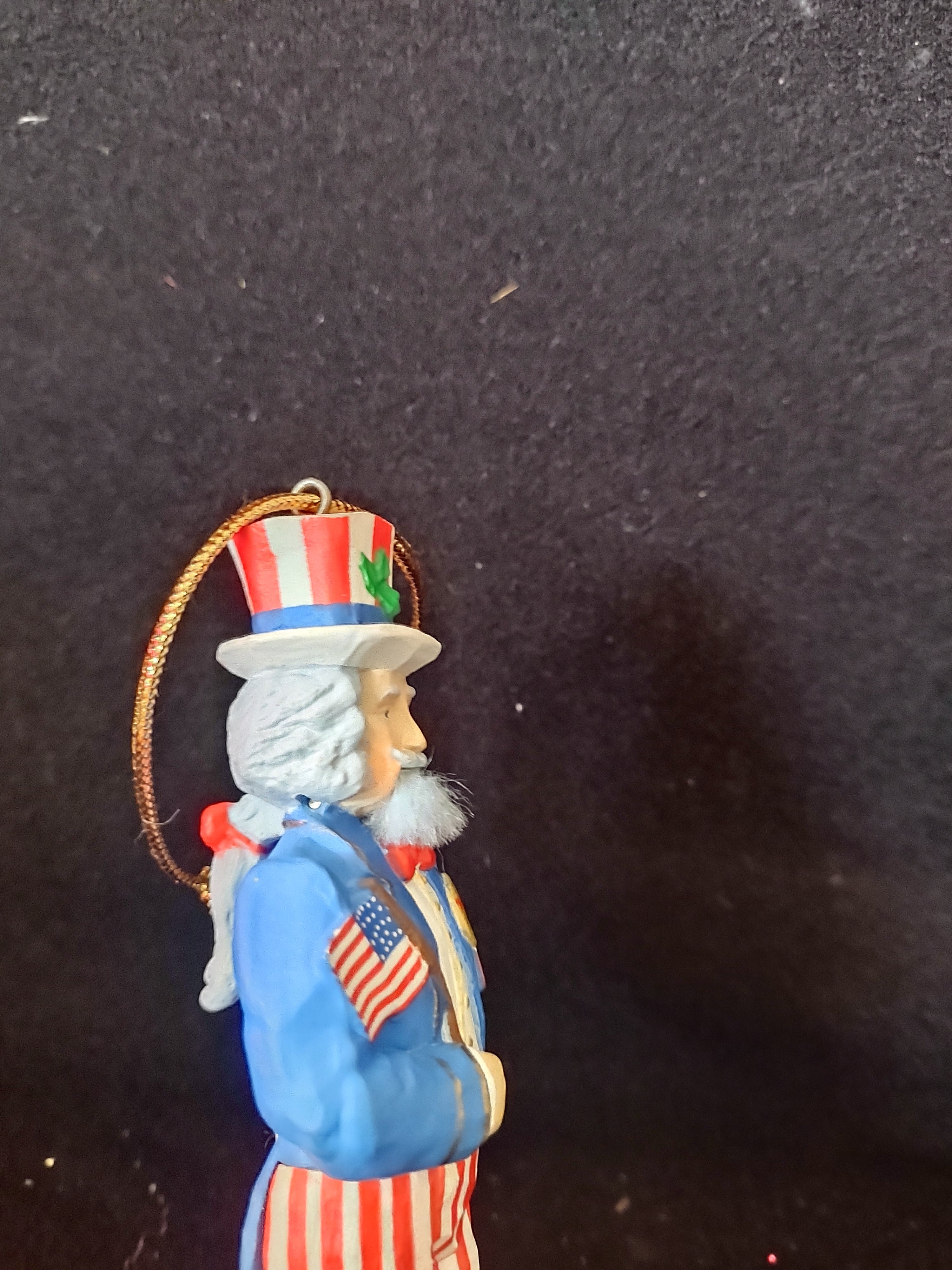 Vintage Christmas Hallmark 1988 Uncle Sam Nutcracker Ornament (Lot 4637)