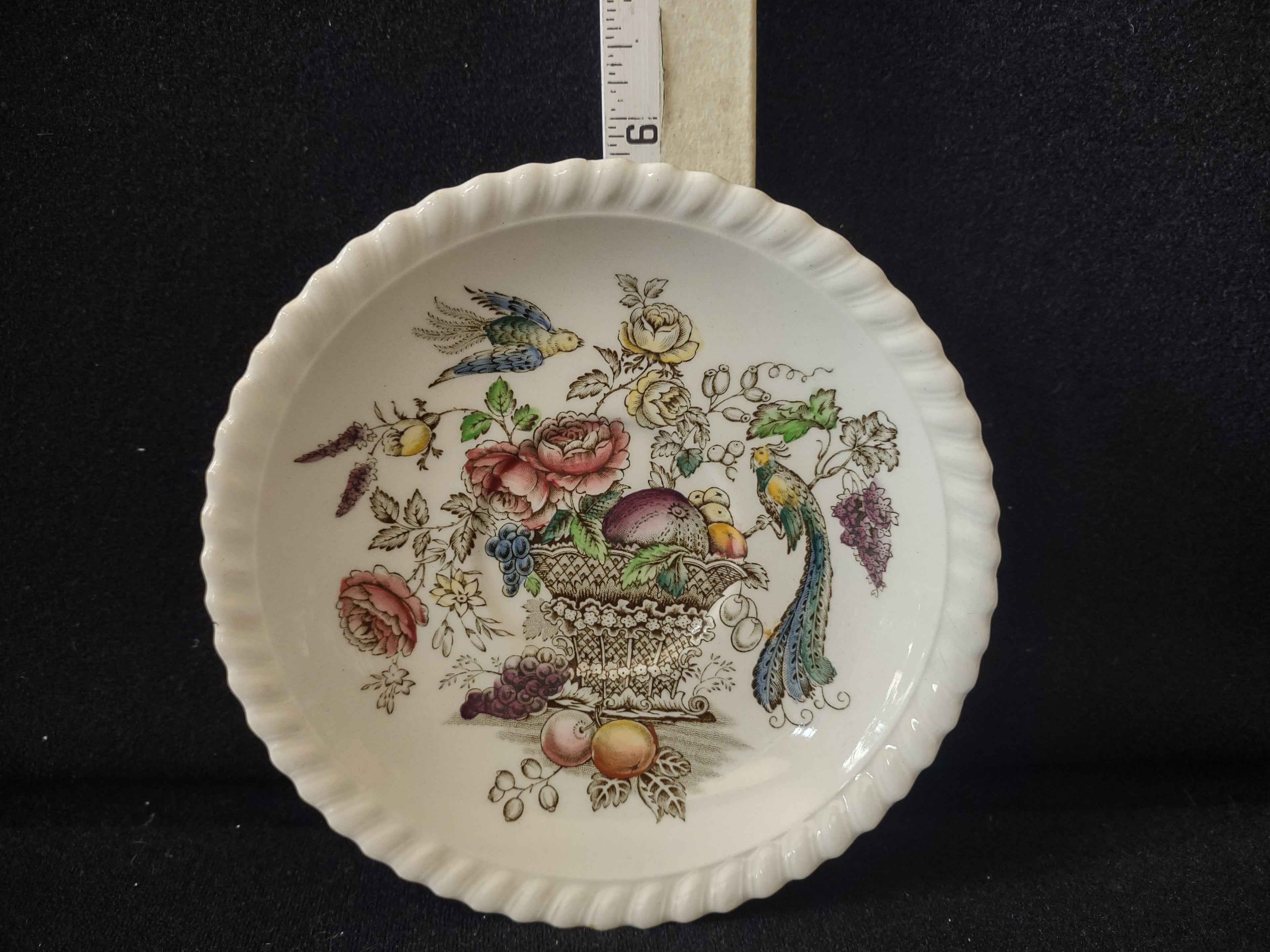 Vintage Johnson Bros Bird Of Paradise Ironstone England Saucer (lot 5618)
