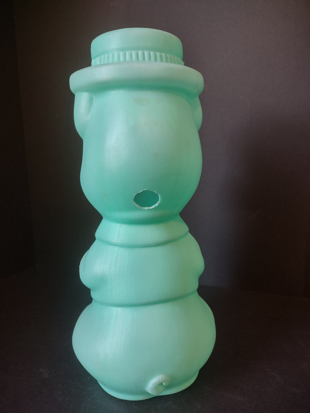 Vintage Blow Mold Piggy Bank Turquoise 16" (lot 1465)