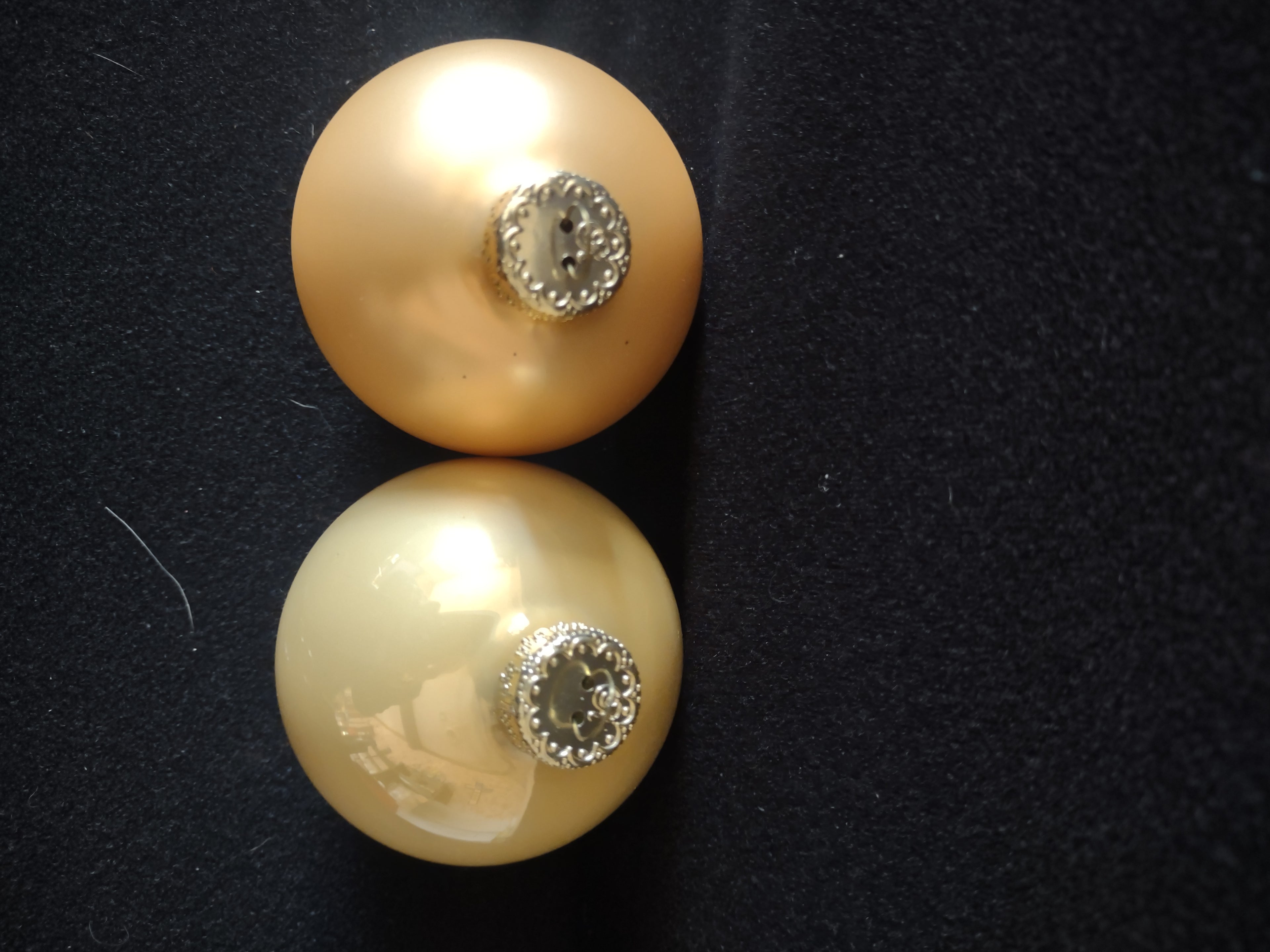 Christmas Merrybrite Glass Ornaments Rose Gold 6 Shiny 6 Matte (Lot 4235)