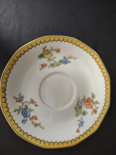 Haviland Limoges Eden 5-3/4" Saucer ONLY Gold Trim Parrot ( lot 778)
