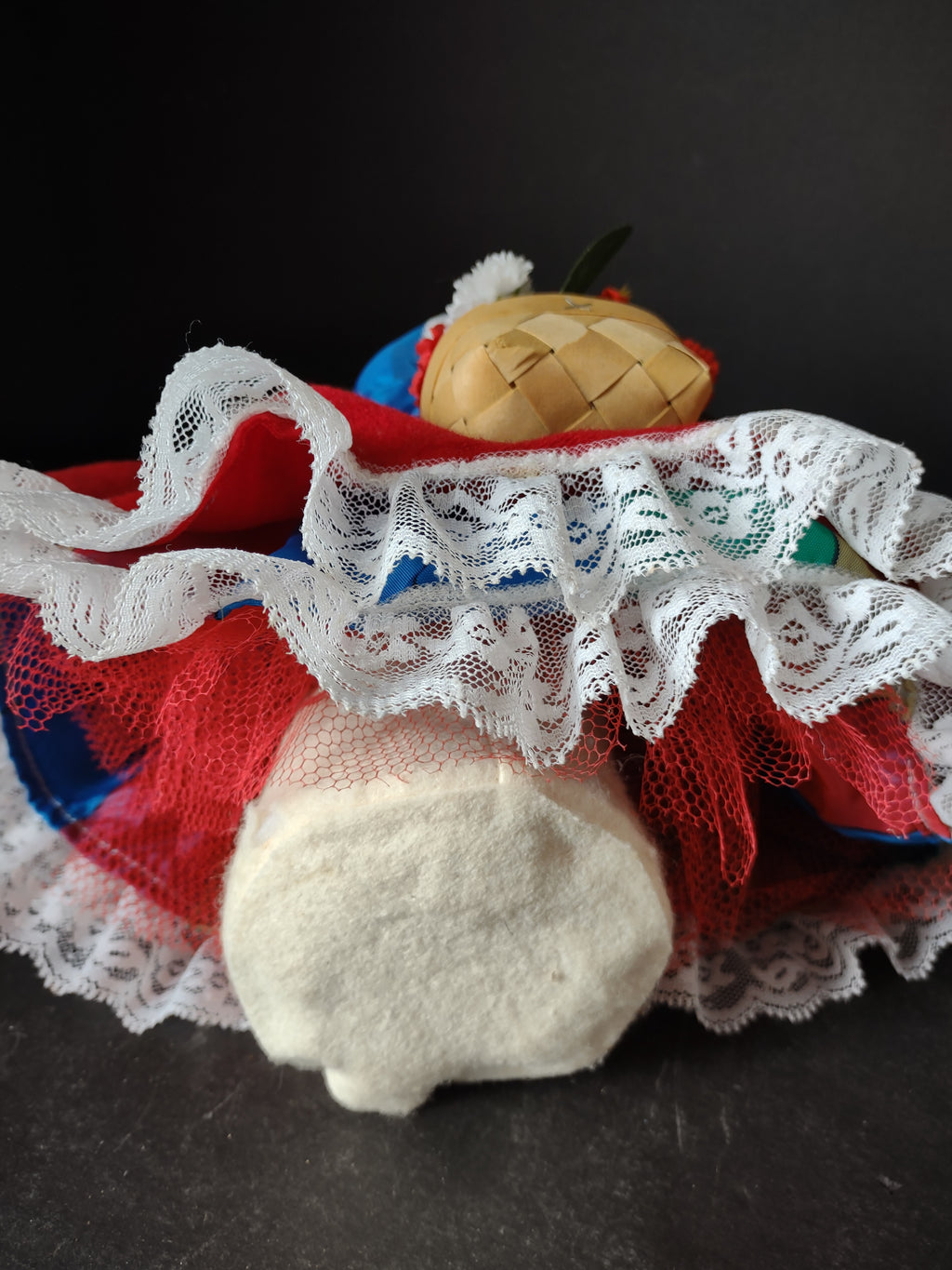 Vintage Christmas Easter Mouse Mice Dressed Up with Flower Basket (lot 5257)