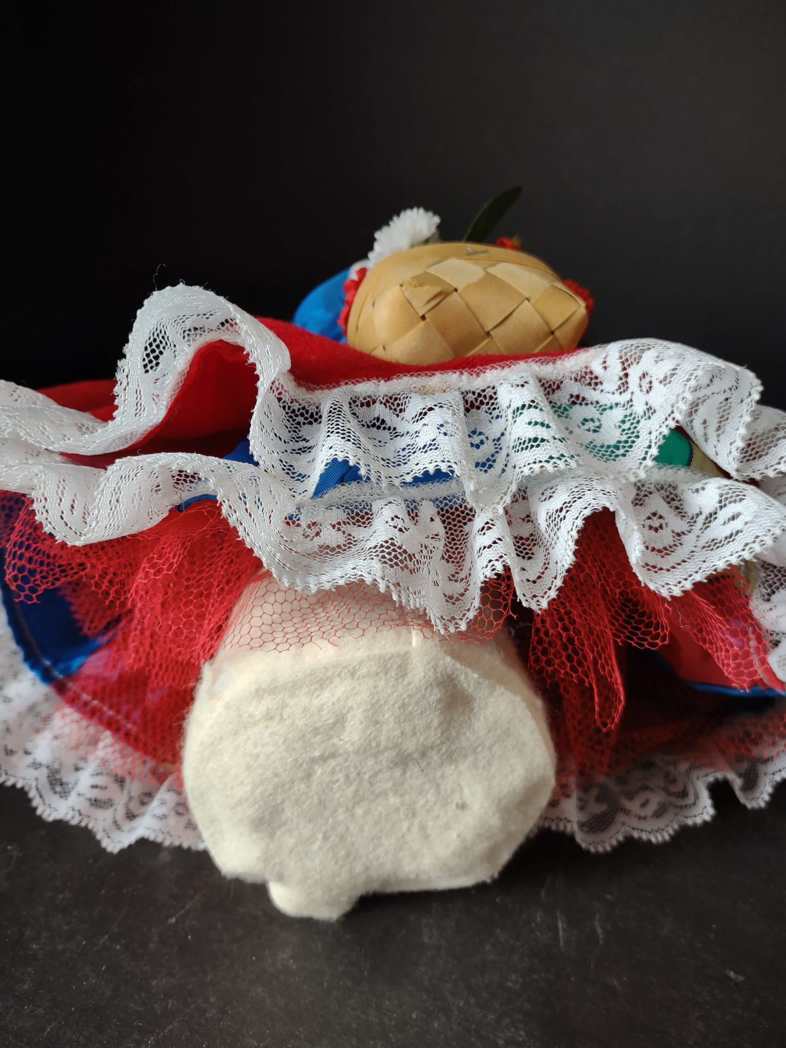 Vintage Christmas Easter Mouse Mice Dressed Up with Flower Basket (lot 5257)