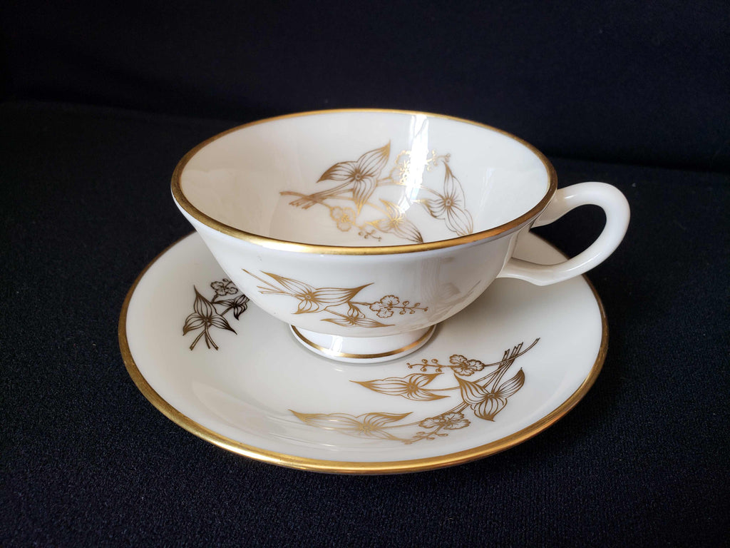 Vintage Lenox Arrowhead T-422 Tea Cup with Saucer (lot 1931)