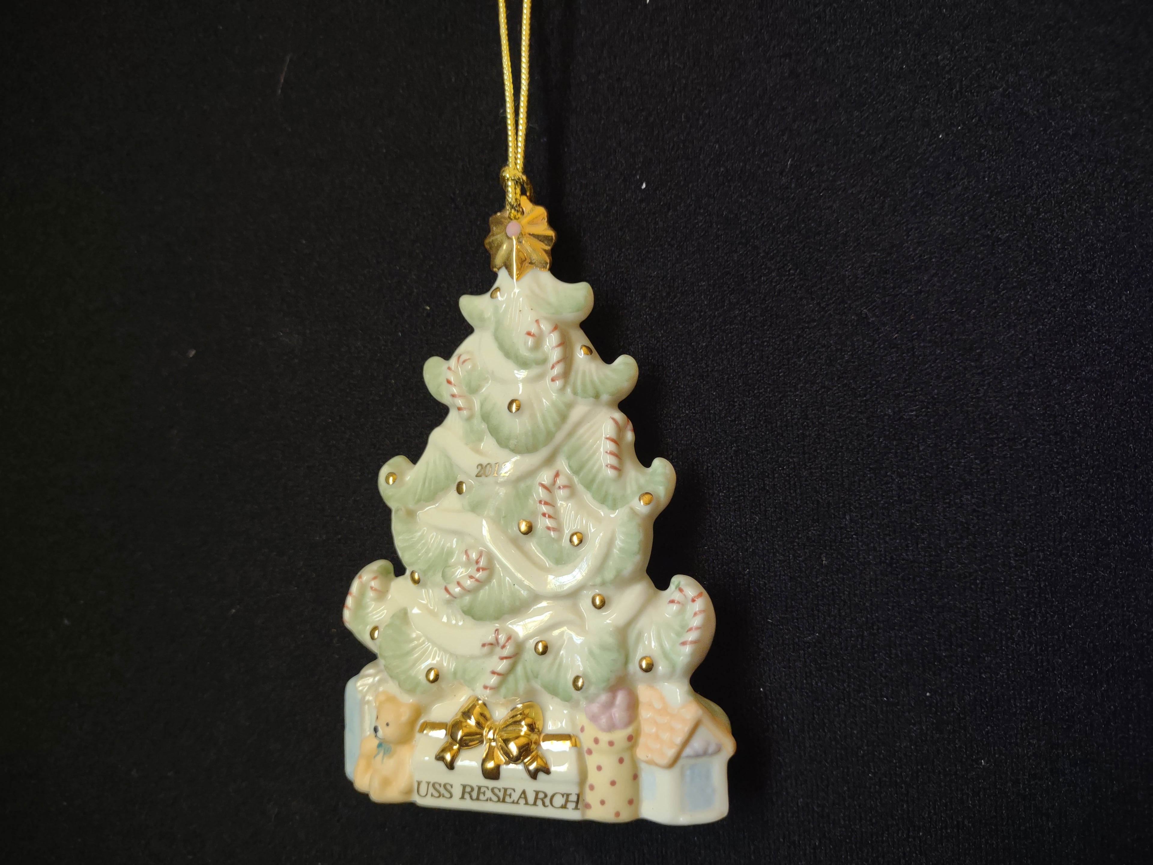 Lenox 2012 USS Research Christmas Tree Ornament (lot 1661)