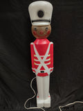 Vintage Christmas Blow Mold Nutcracker Soldier Black (lot 2326)