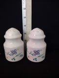 Vintage Pfaltzgraff Salt Pepper Shakers April Pattern Spring Flowers (Lot 5021)
