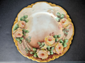 Haviland Limoges Heavy Gold Trim White Yellow Rose Cabinet Plate 8-1/2" (lot 473