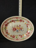 Vintage Johnson Brothers Oval Serving Platter Ironstone Winchester Pink (Lot5669