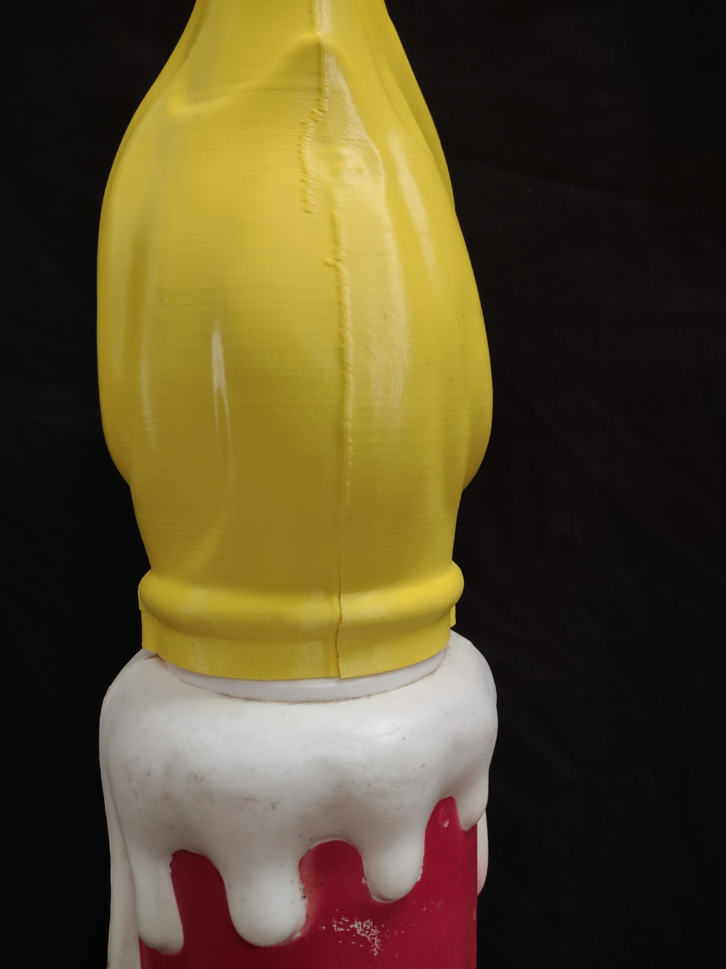 Vintage Christmas Blow Mold Candle Noel 39" (lot 2337)