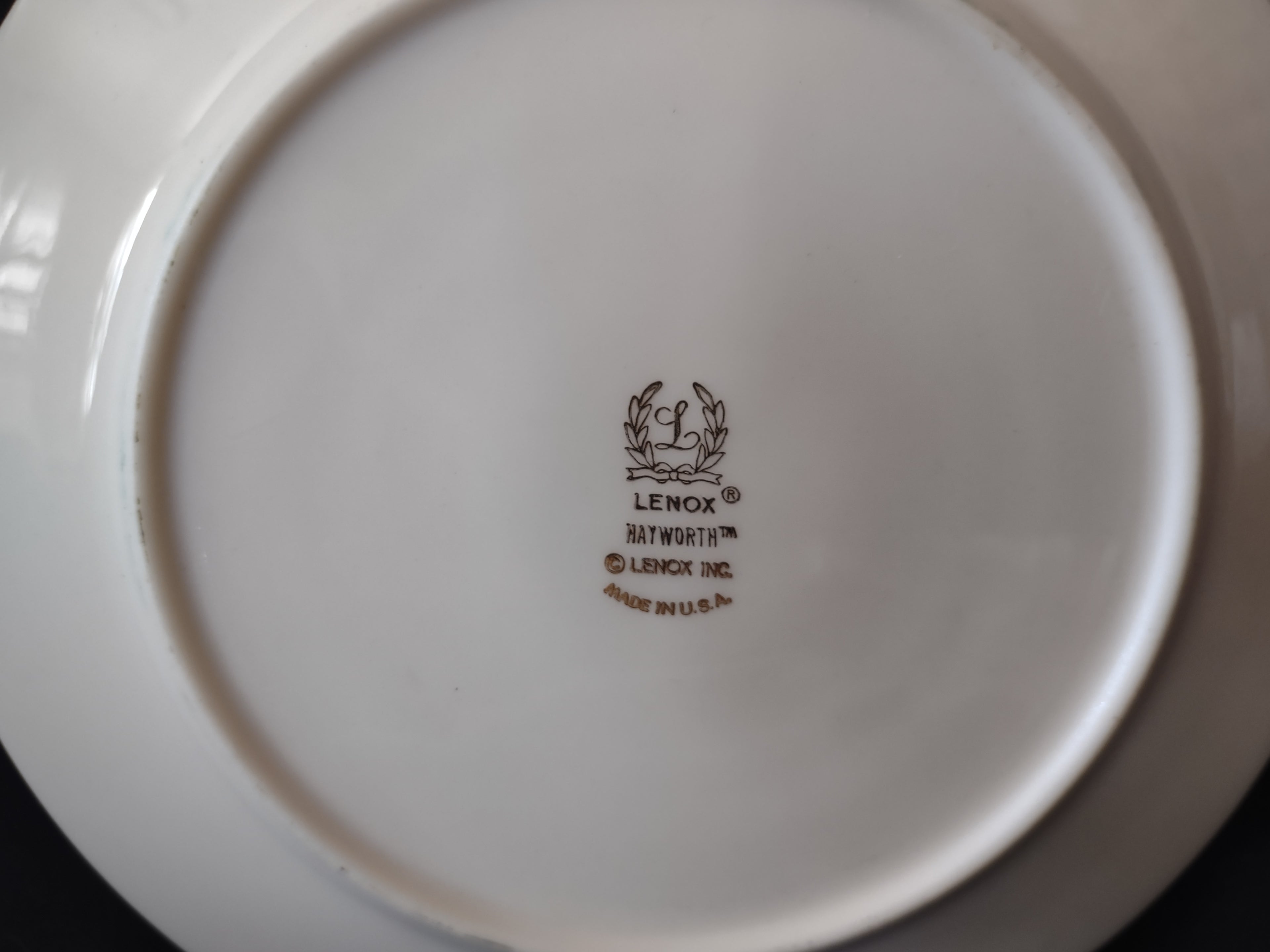Vintage Lenox Hayworth Bread or Dessert Plate 6-1/2" (lot 1991)