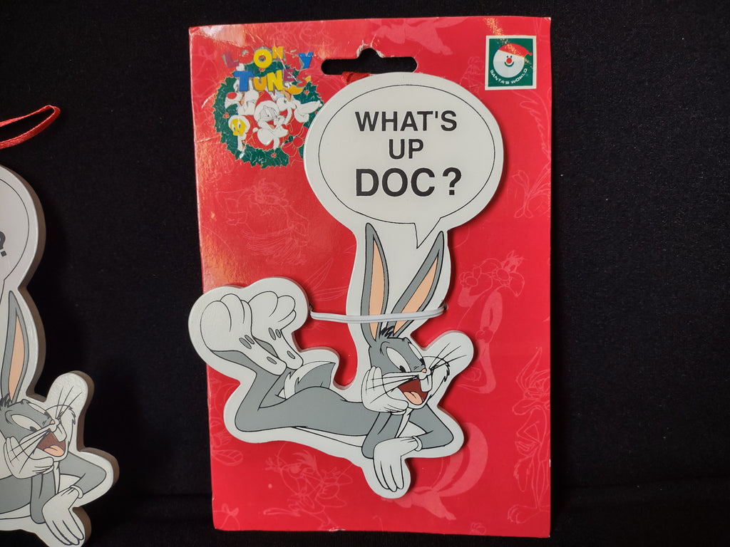 Set of 2 Looney Tunes Ornaments Warner Bros. Santa's World Christmas (lot 1599)