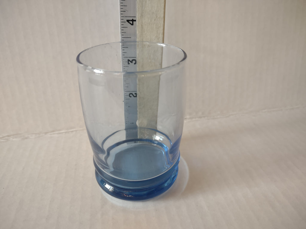 Vintage MCM Anchor Hocking Blue 3-1/2" Glass x 7 (lot 5156)