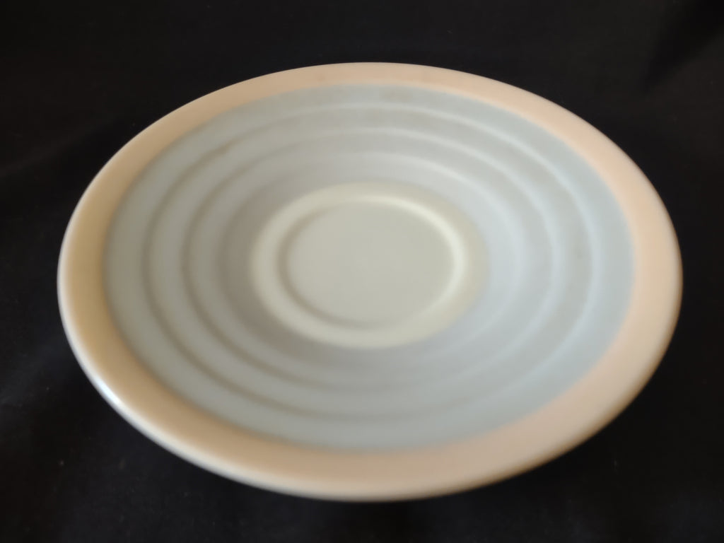 Vintage Lenox Demitasse Saucer Blue and Pink 4-3/4"Green Stamp (lot 1992)