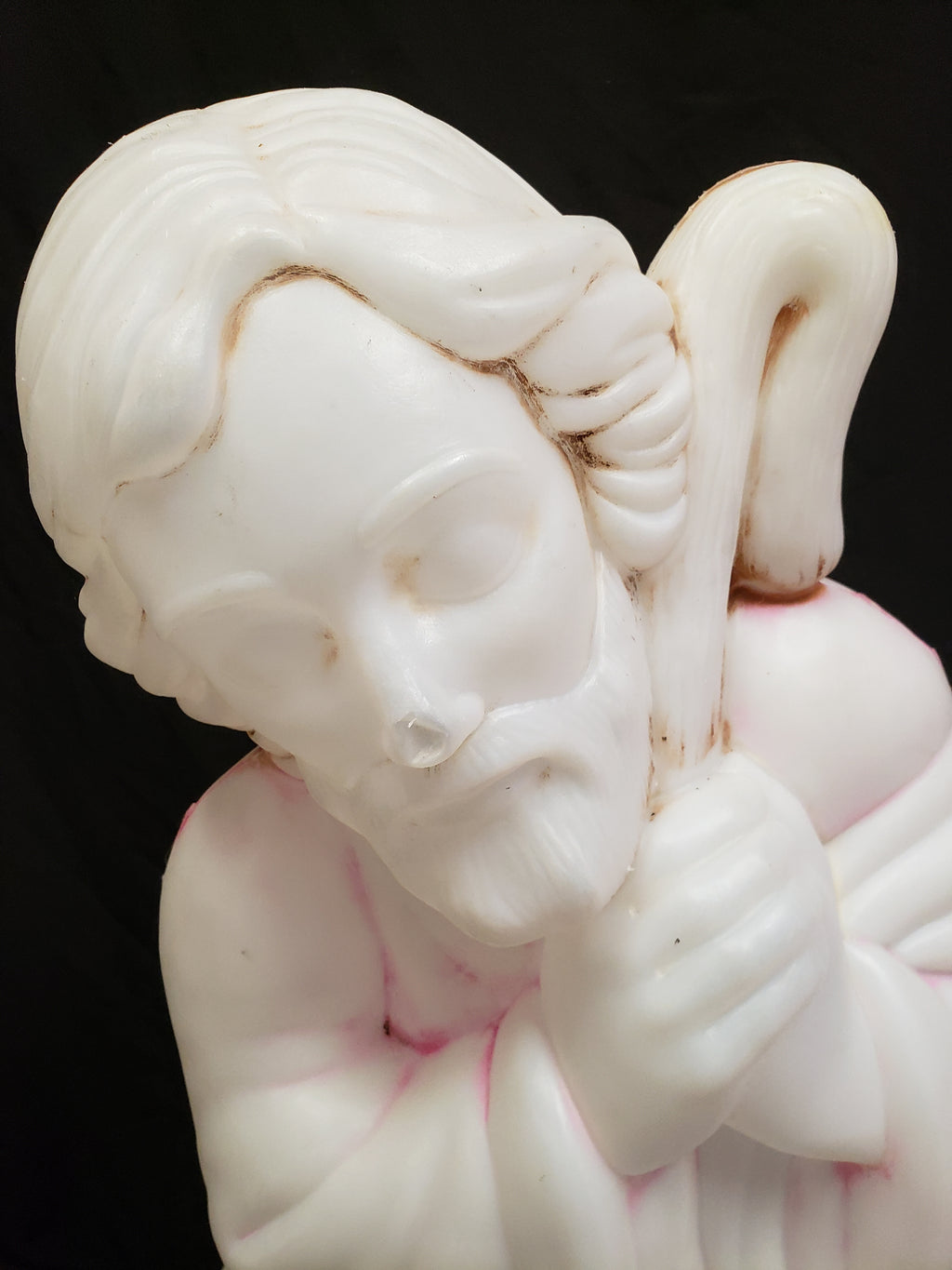 Vintage Christmas Outdoor White Joseph Blow Mold 28" (lot 2262)
