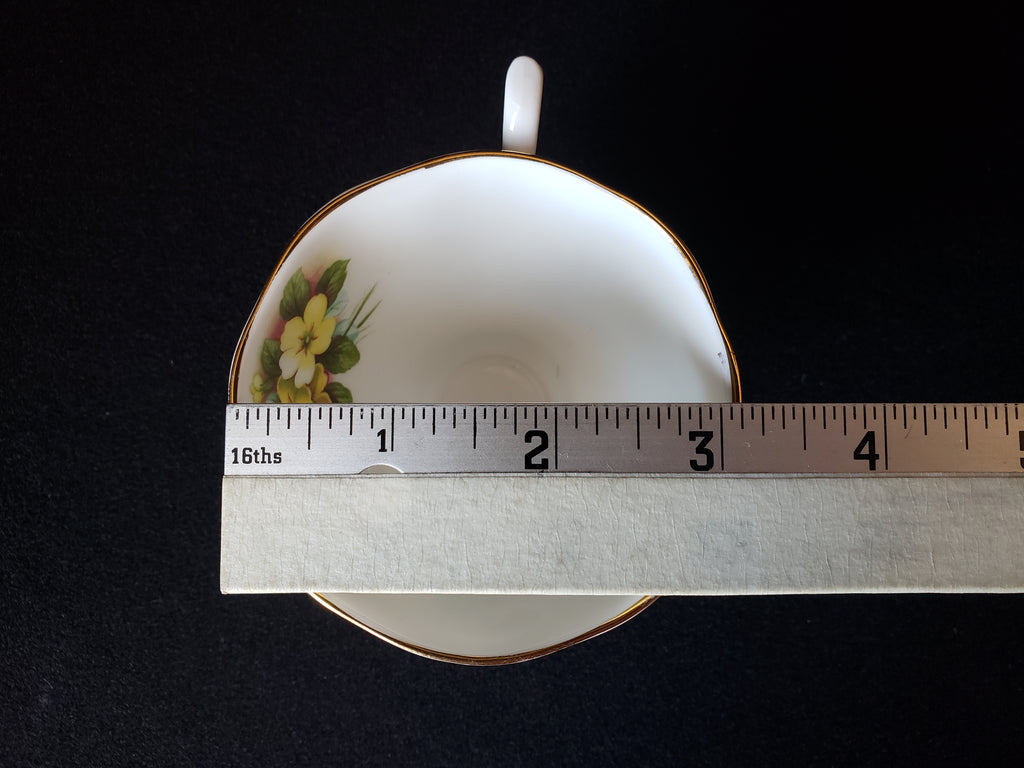 Vintage Royal Albert Floral Primula Demitasse Cup ONLY (lot 2038)