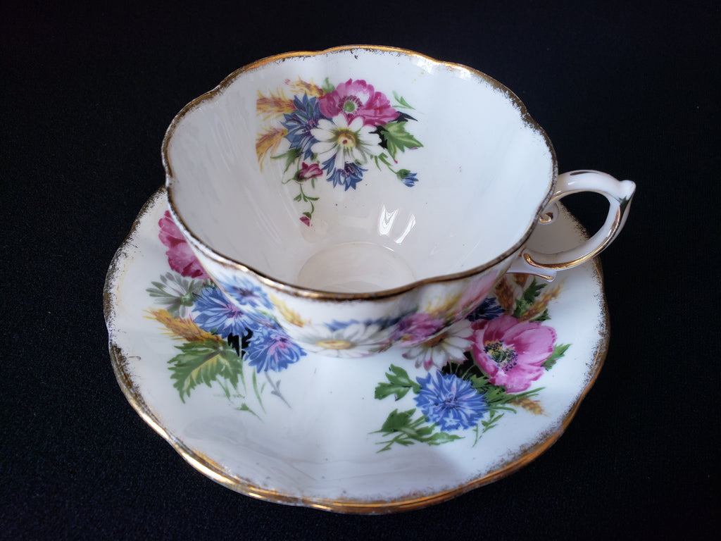 Vintage Royal Albert Harvest Bouquet Tea Cup with Saucer (lot 2039)