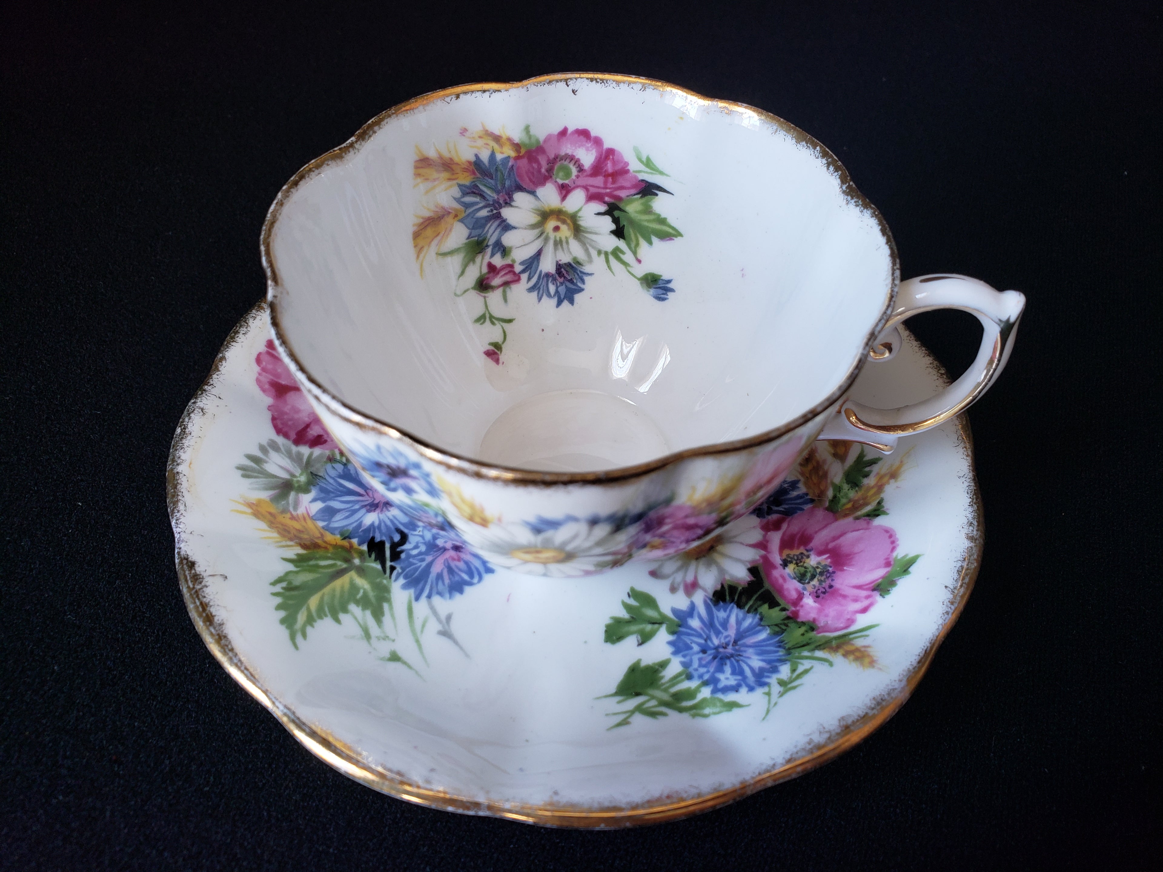 Vintage Royal Albert Harvest Bouquet Tea Cup with Saucer (lot 2039)