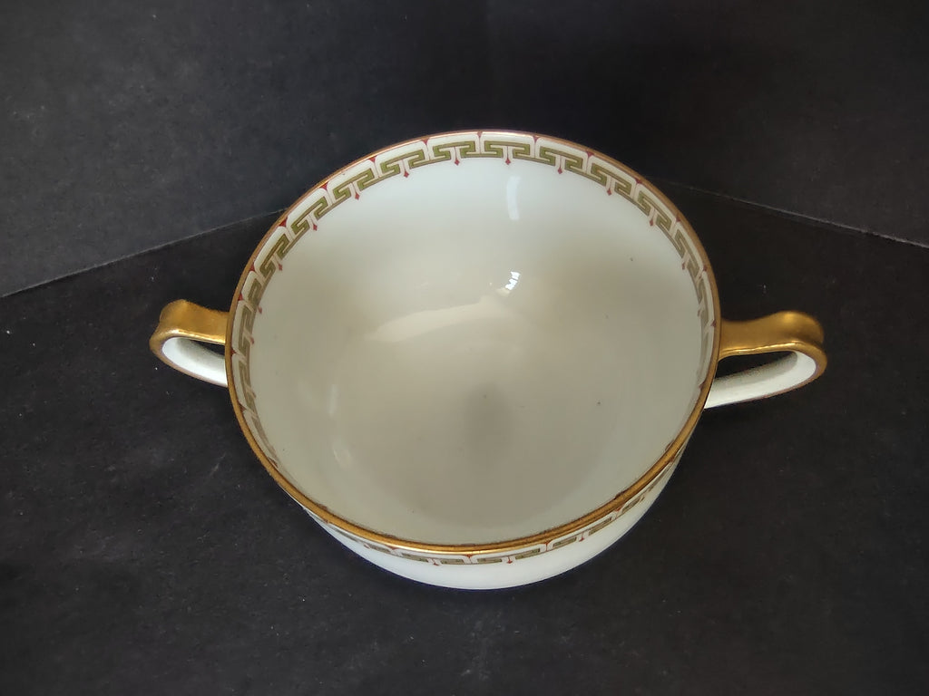 Haviland Limoges Bouillon Cup ONLY Albany Red (lot 1062)