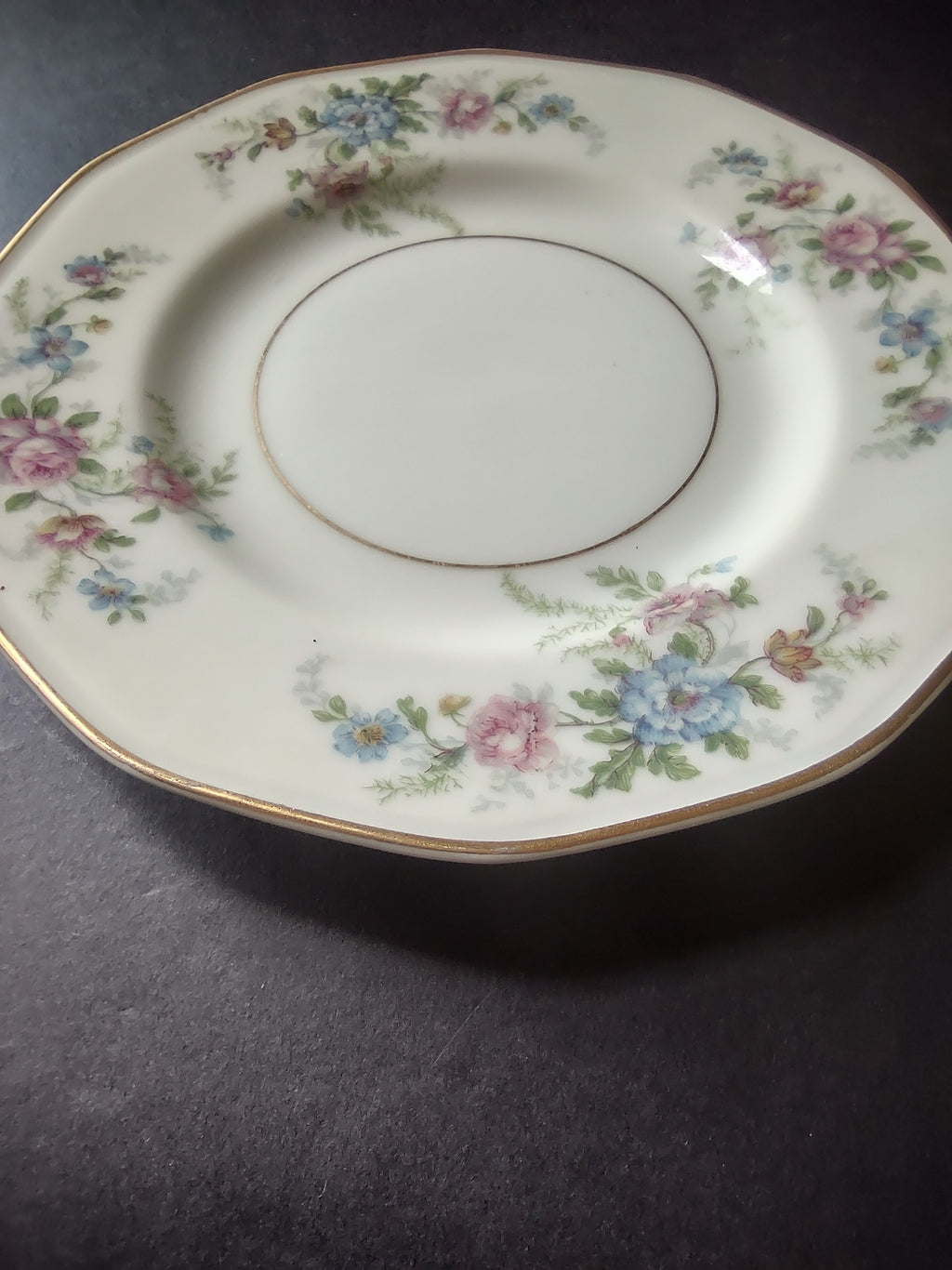 Haviland Limoges Fleurettel 5 x Salad/ Dessert Plate 7-1/2" Floral (lot 808)
