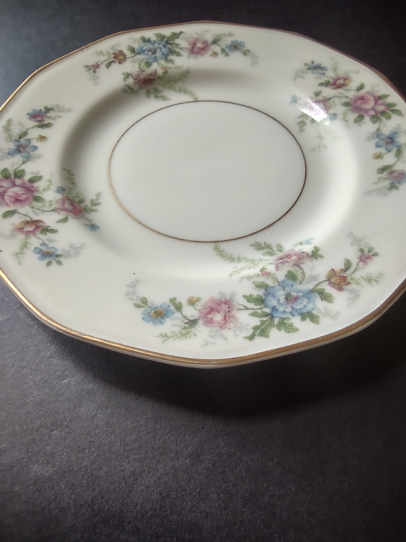 Haviland Limoges Fleurettel 5 x Salad/ Dessert Plate 7-1/2" Floral (lot 808)