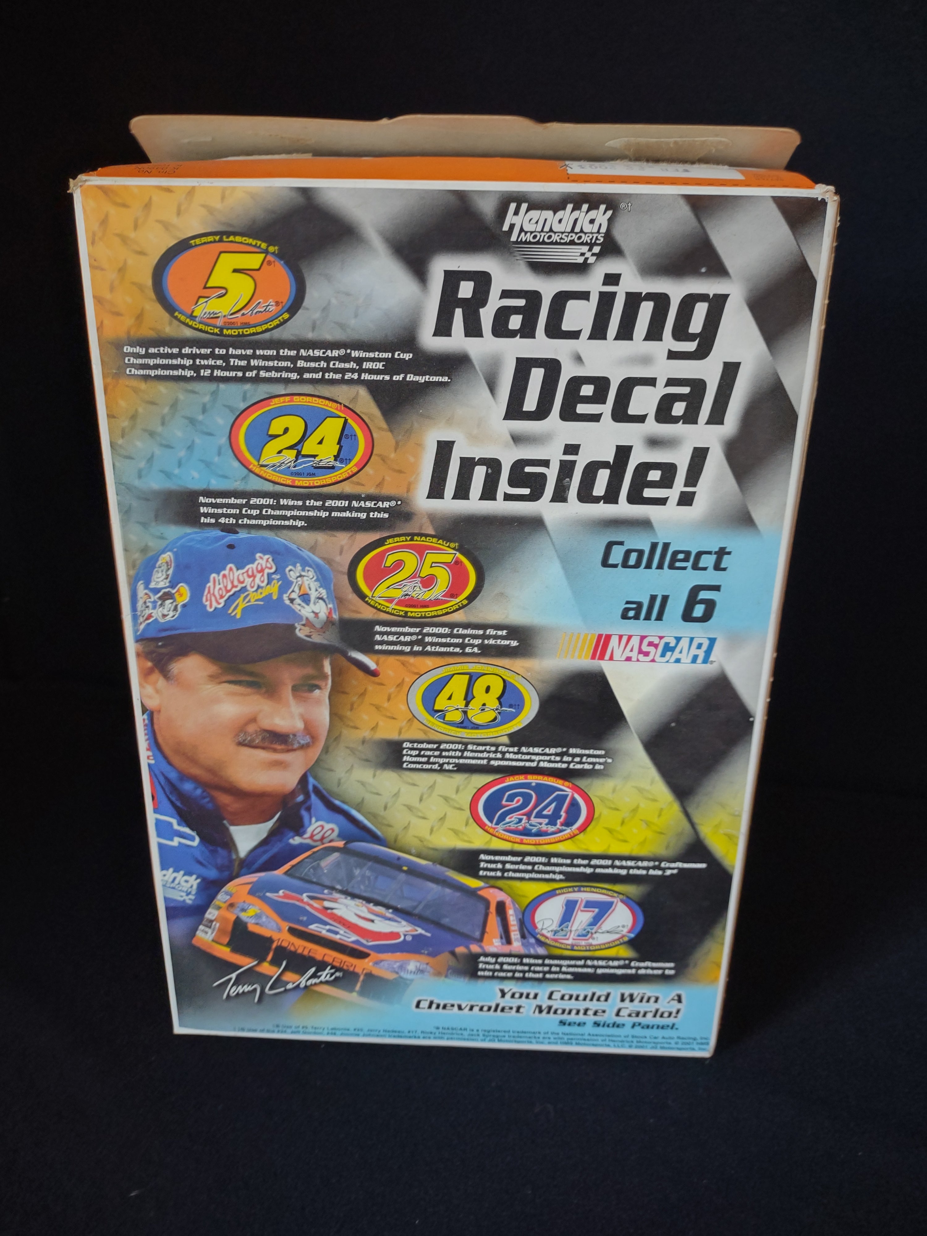 Vintage Collectible Kellog's Mini Wheats Box Terry Labonte Empty Box (lot 2172)