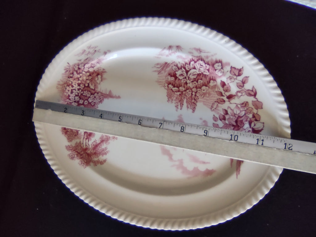 Vintage Castle On The Lake Johnson Serving Platter English Countryside (lot 5702