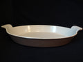 Le Creuset #32 Brown Enameled Cast Iron Oval Baking Casserole Dish (lot 2850c)