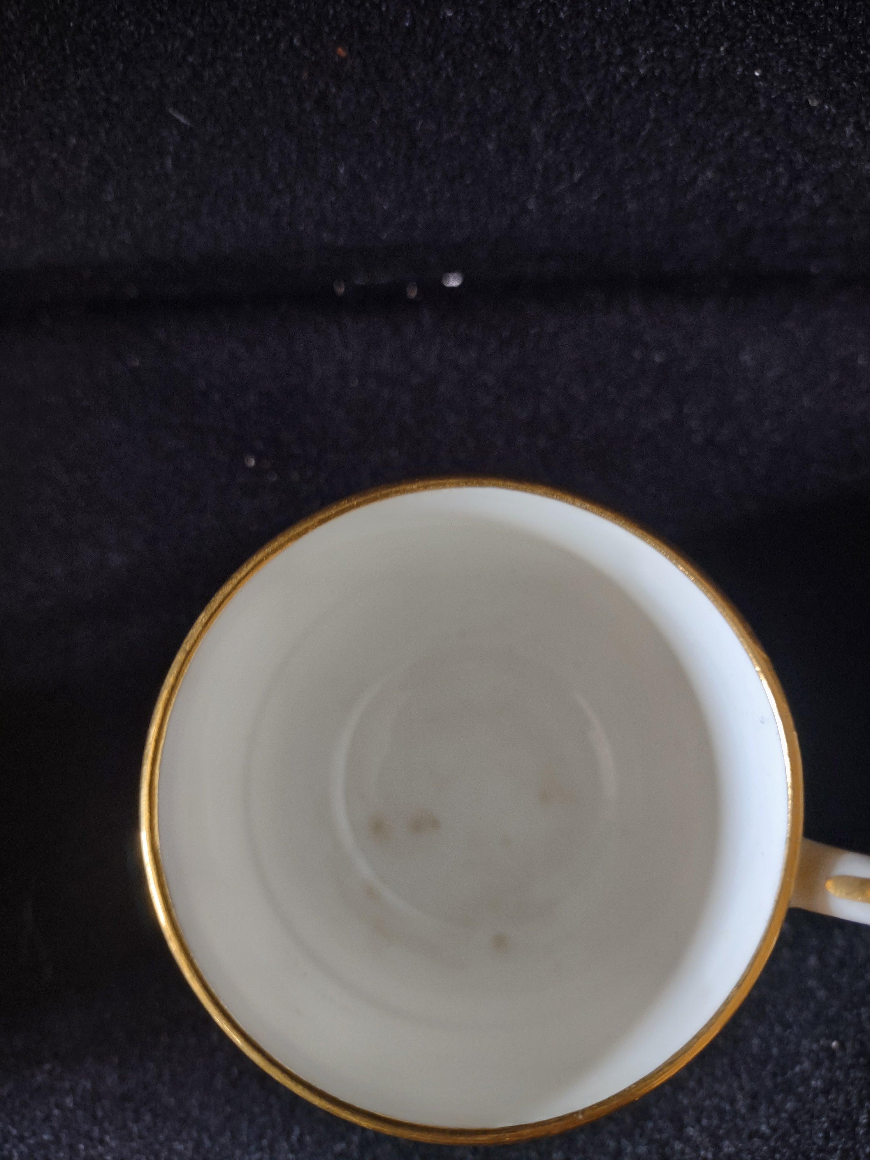 Vintage Minton Gold Gilt Laurel Leaf Fine China IMPERFECT Set Of 4 (Lot 5485)