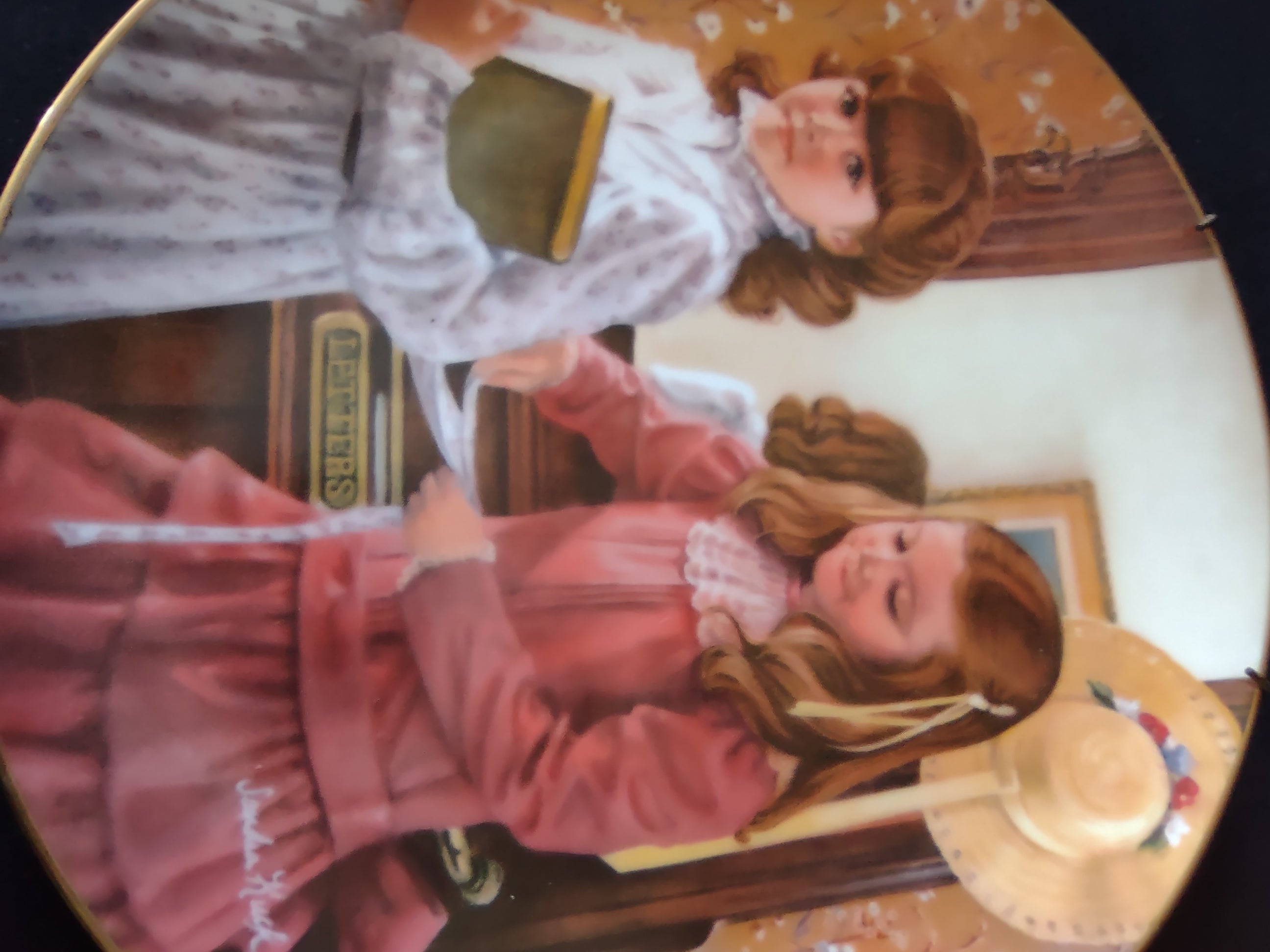 Vintage A Childhood Almanac Collector Plate 1st Issue School Days (Lot 5183)