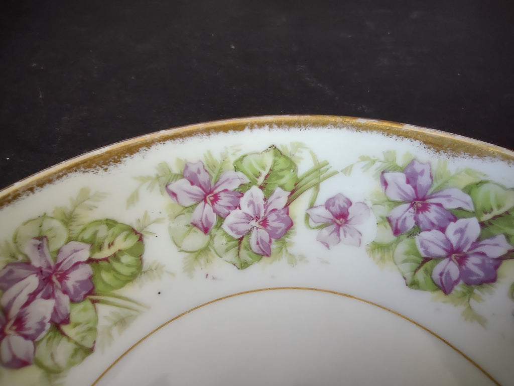 Elite Works Limoges French Shabby Cottage Chic Footed Bowl (lot 1128)