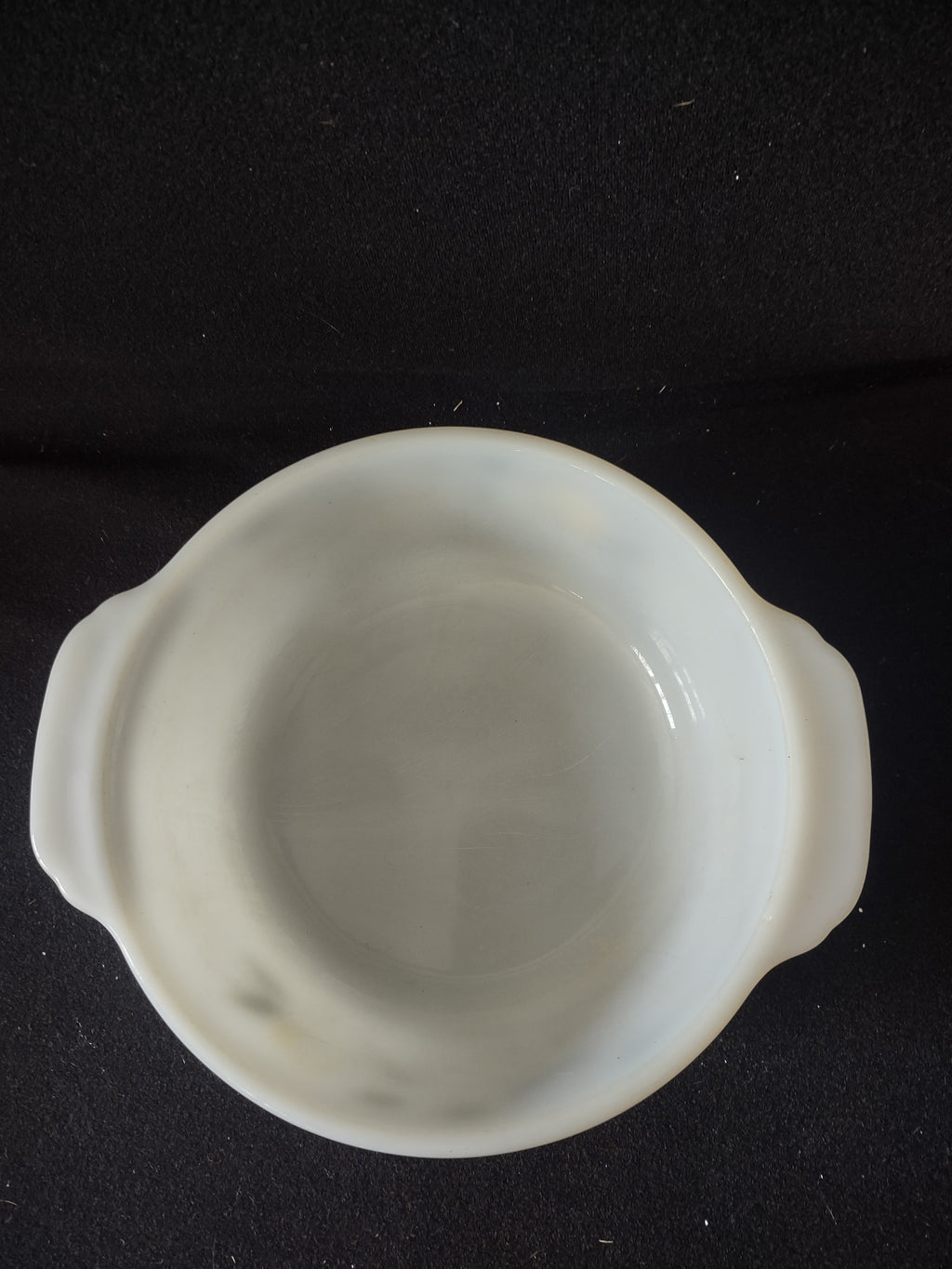Vintage Fire King 2 Qt Casserole Meadow Green Gay Fad Leaf IMPERFECT (Lot 5134)