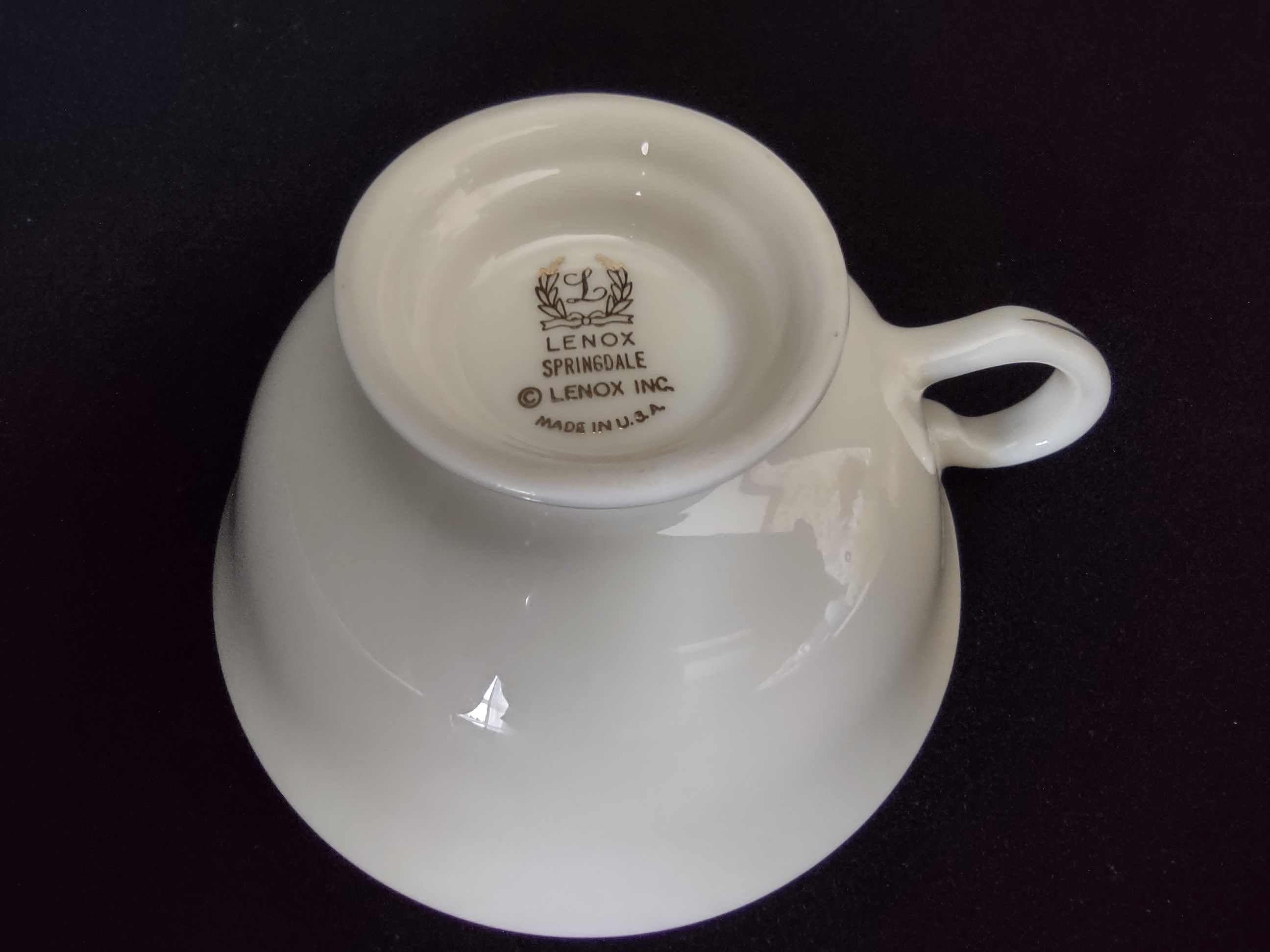 Vintage Lenox Springdale Tea Cup ONLY (lot 1809)