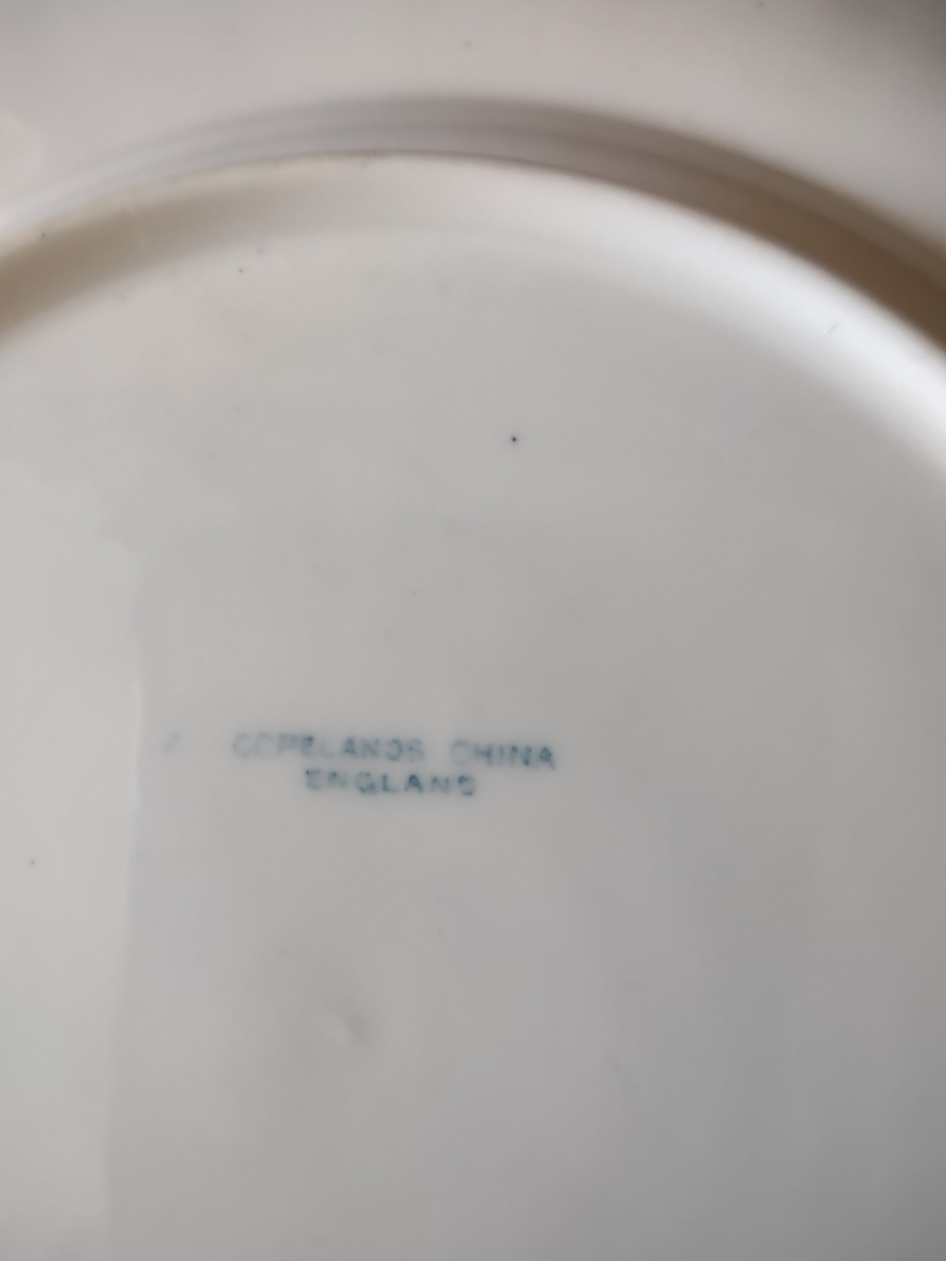 Vintage Copeland Spode Bread Butter Plate Bone China Blue Fleur De Lis (Lot 5760