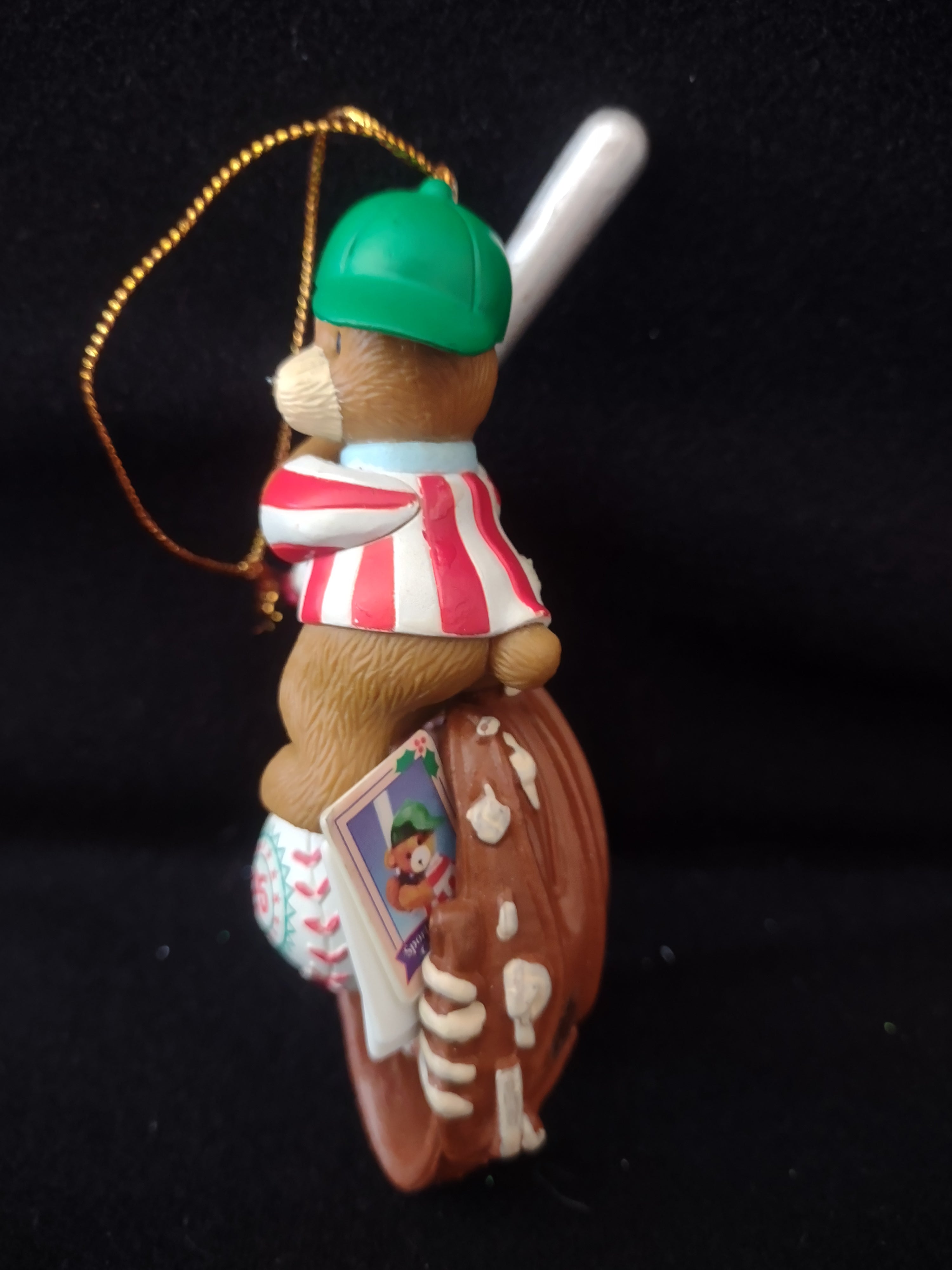 Christmas Baseball Bear Ornament Glove Red Bird Bat (Lot 4181)