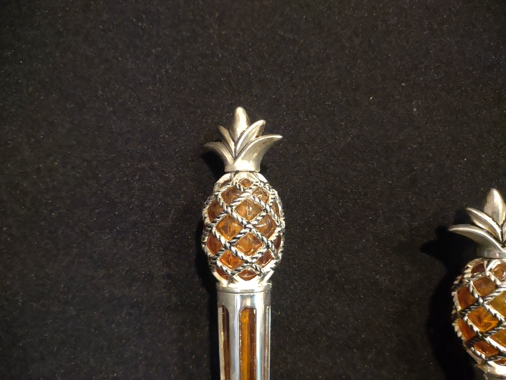 Vintage International Silver Company Pineapple Design Cake Serving Set (2546c)