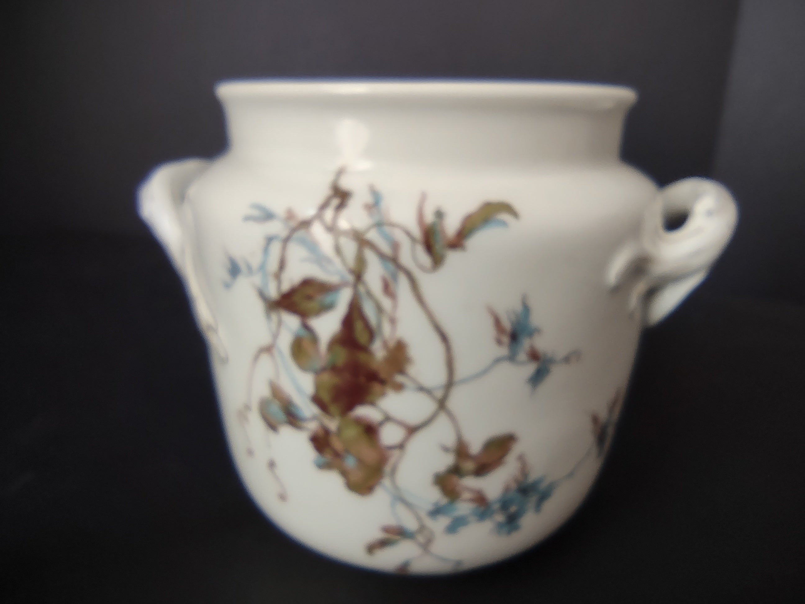 Depose Haviland Limoges Blue Flower Sugar Bowl NO LID (lot 964)