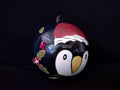 Vintage 2000 Christmas Twilight Penguin Santa Ornament Laurie Gates (Lot4789)