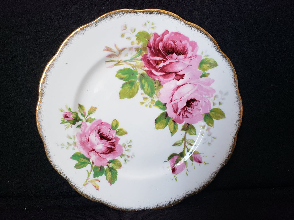 Vintage Royal Albert American Beauty Dessert or Bread Plate 6-1/4" (lot 2047)