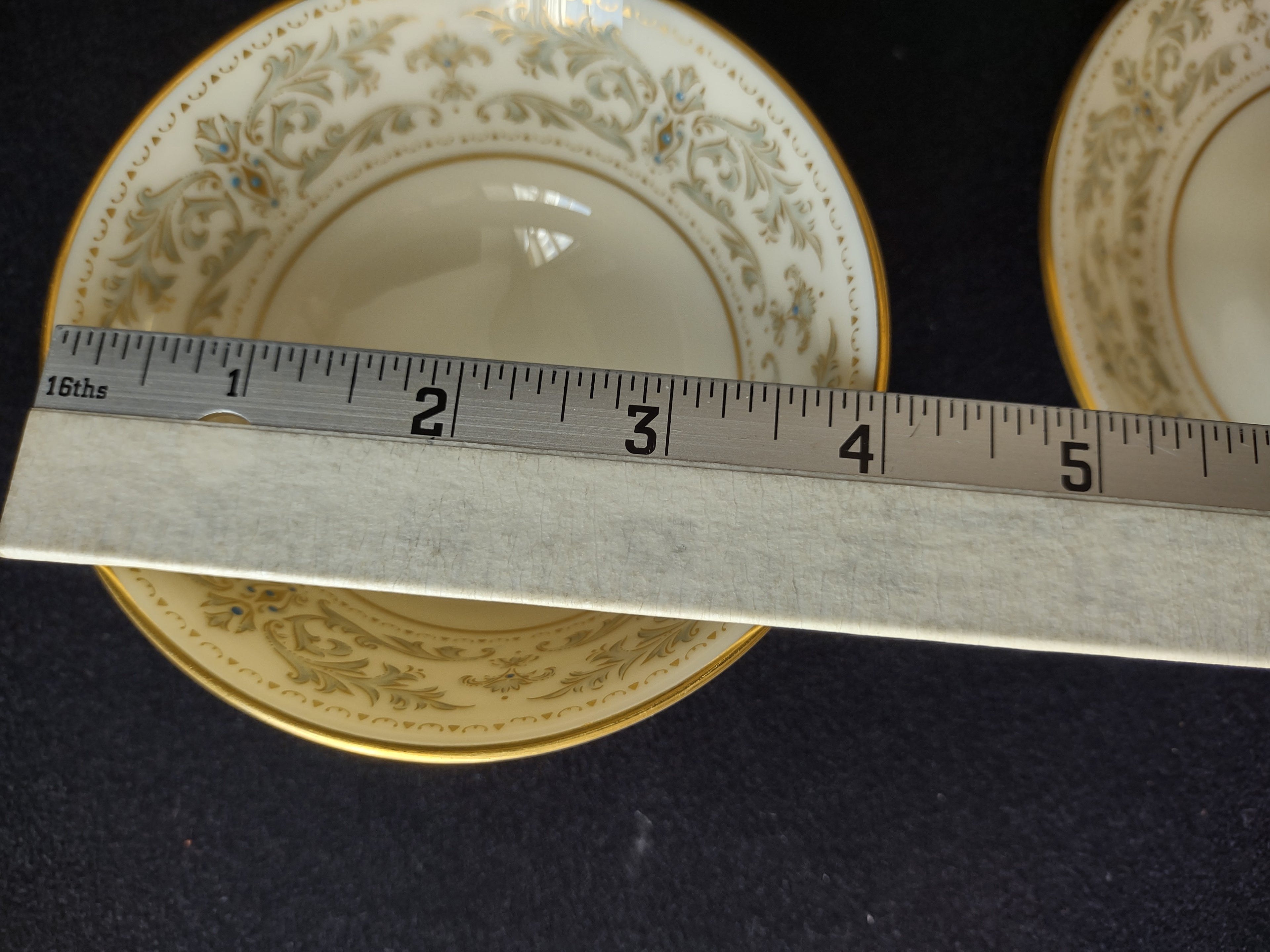 Vintage Lenox Noblesse Gold Trim Tea Cup with Saucer (lot 1805)