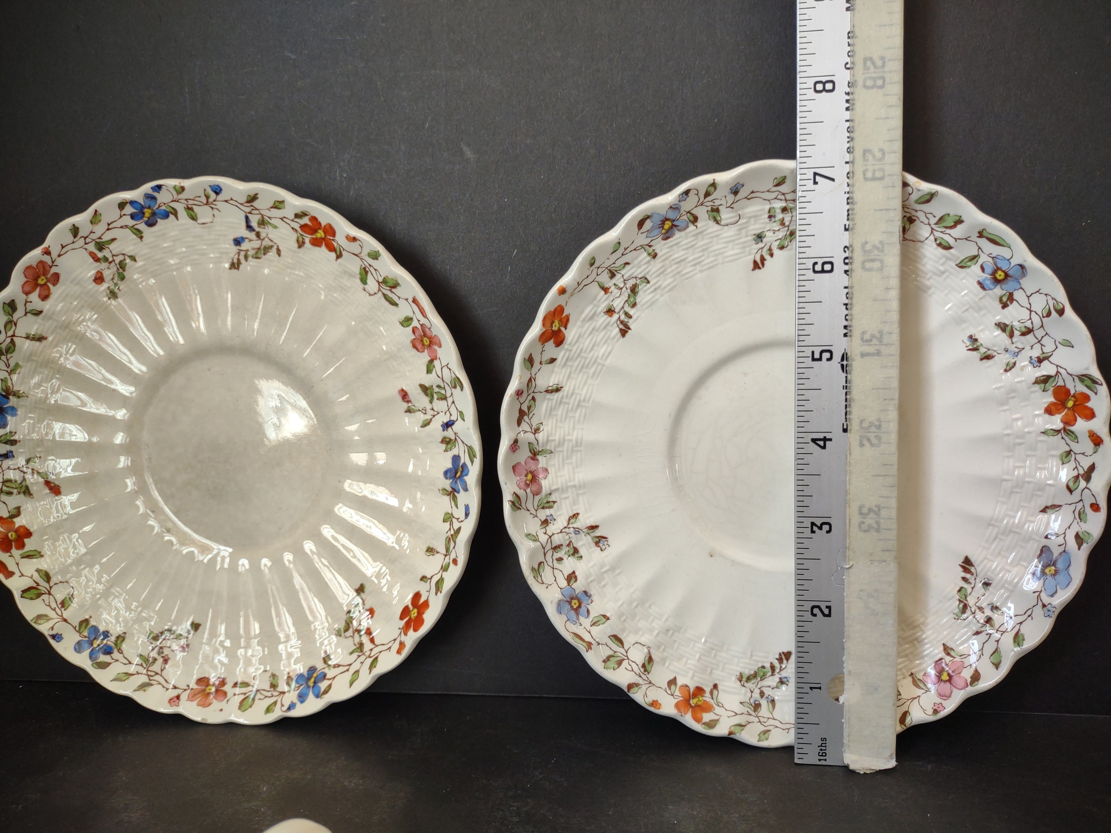 Vintage Spode Cream Soup Cup x 2 Wicker Dale English Countryside (Lot 5771)