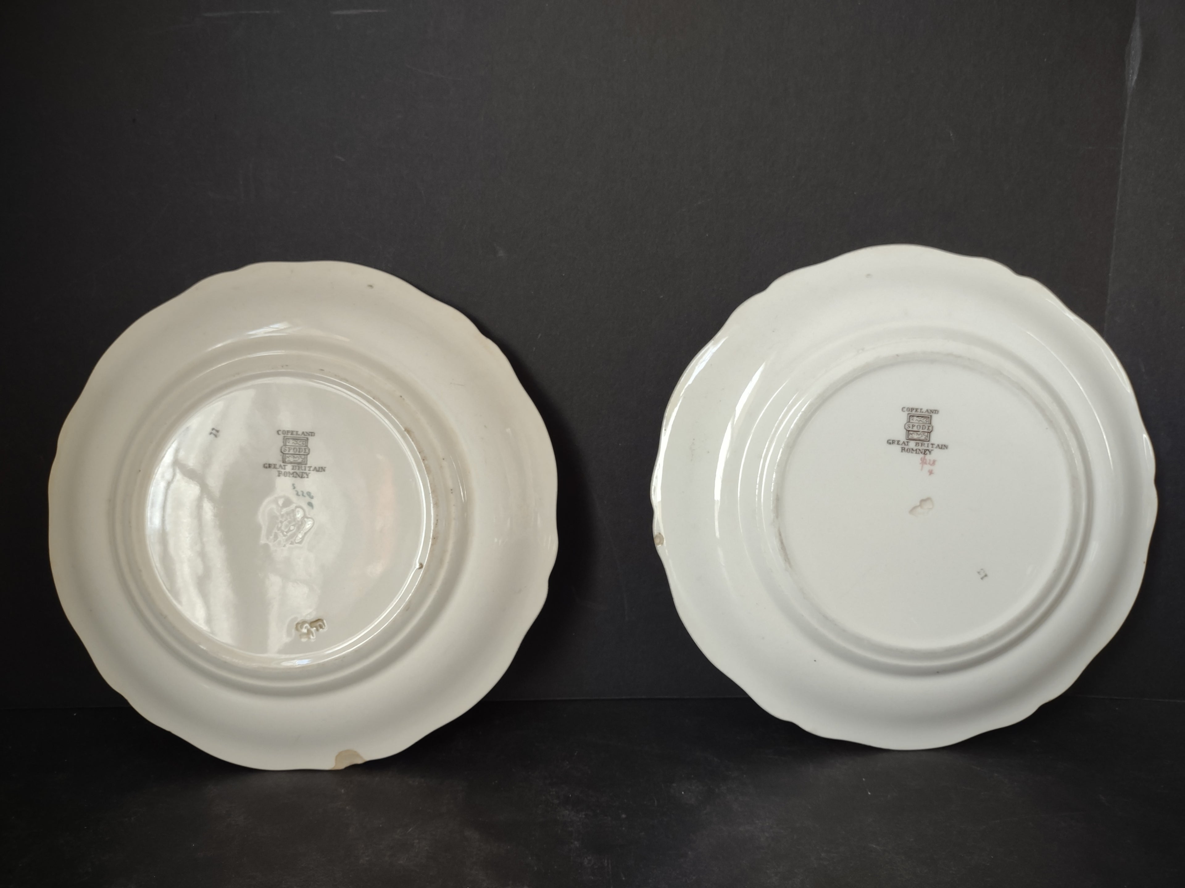 Vintage Spode English Countryside Romney Plate Ironstone x 2 (lot 5778)