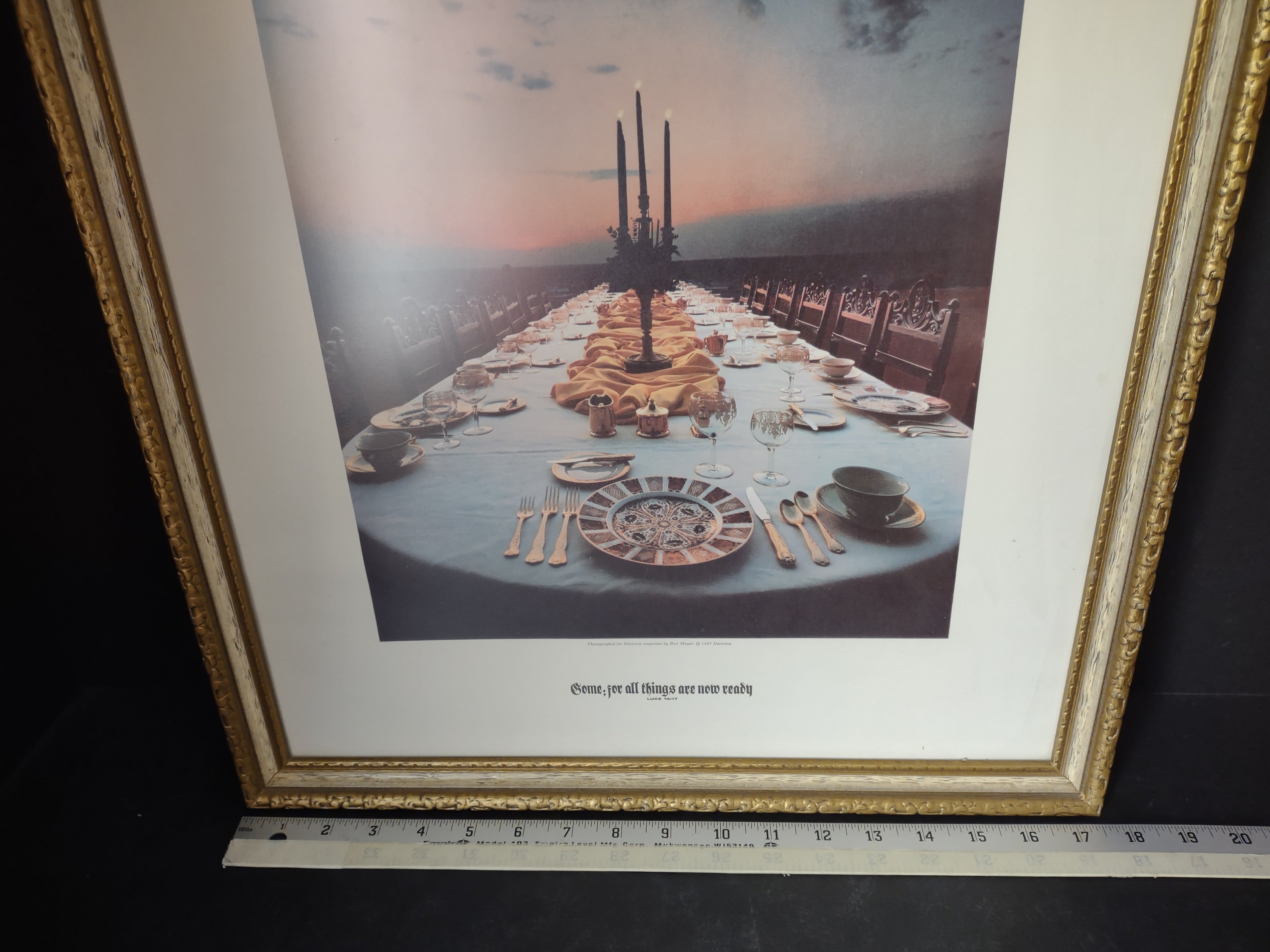 Vintage Religious Picture Come for All Things are Now Ready (lot 3462)